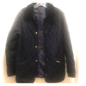 Blue Barbour jacket